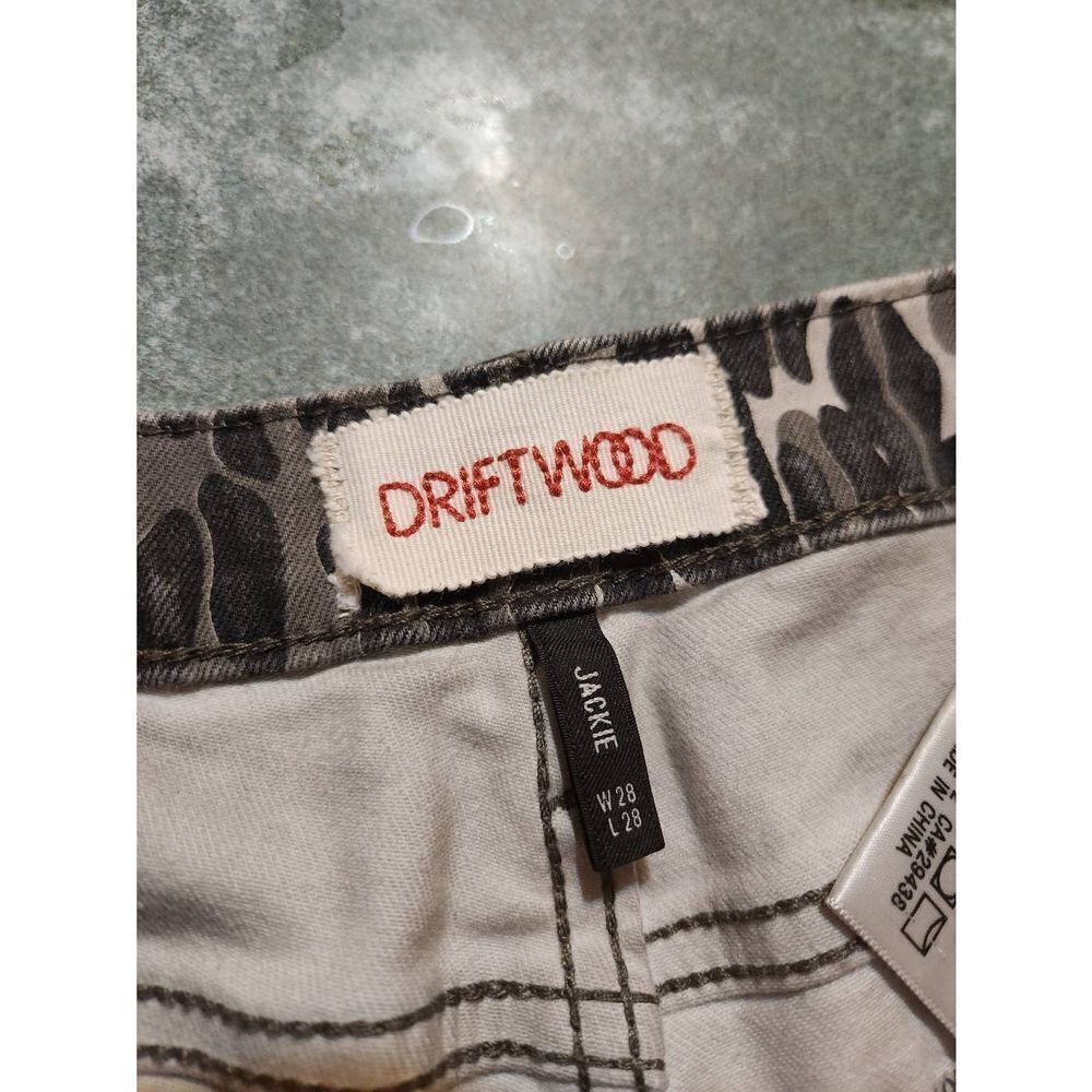 DRIFTWOOD Jackie Skinny Ankle Jeans in Blk/Grey Animal Print sz 28x28 - Picture 3 of 5